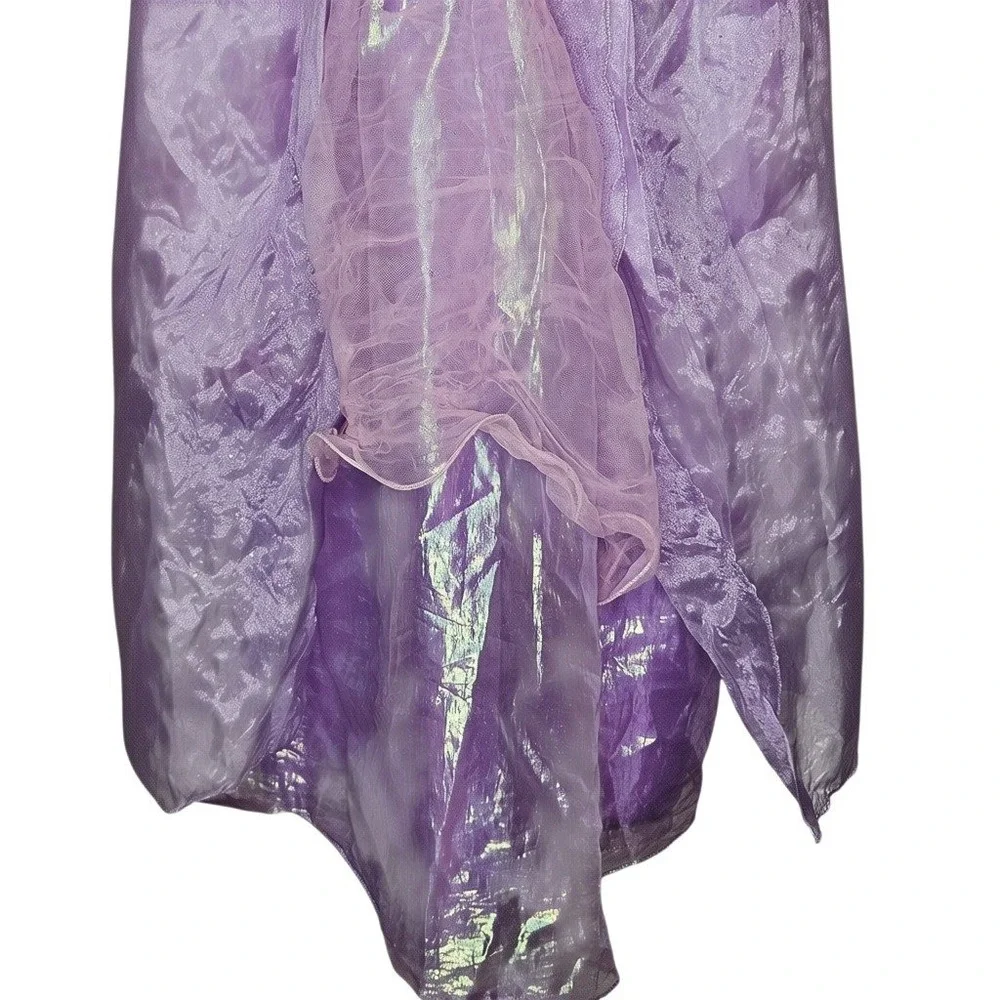 Disney Store Rapunzel Costume Dress Purple Iridescent Tangled Girls 9/10 140cm